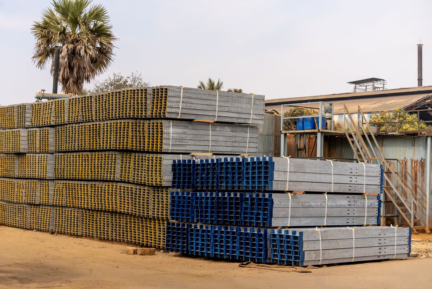 Inside the Honest Steel yard